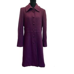 Marciano purple pea coat long sleeve fall winter Sz M